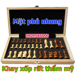 Cờ vua gỗ thông giá rẻ (bàn gấp được)